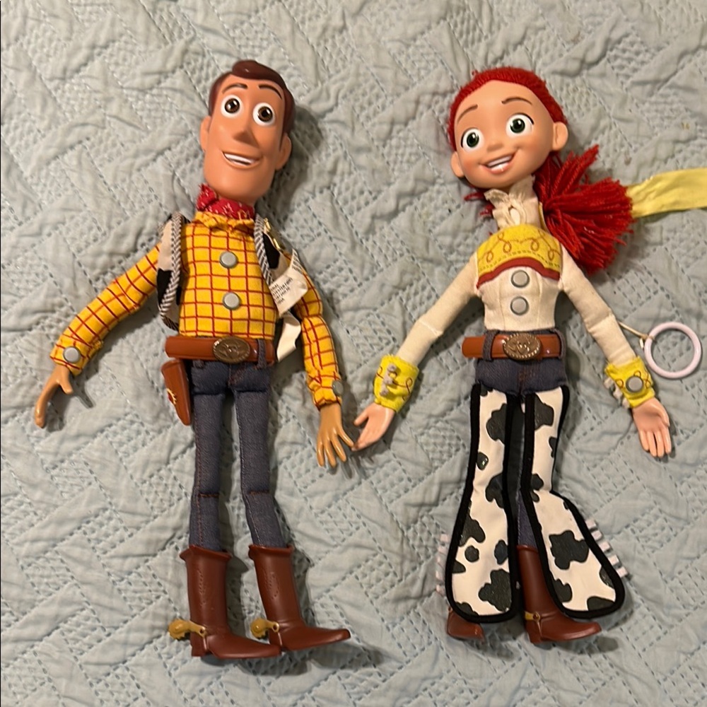 Disney Pixar Toy Story Woody & Jessie Dolls.